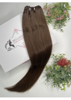 55 cm Indian Hair Extension Weft - Light brown #04