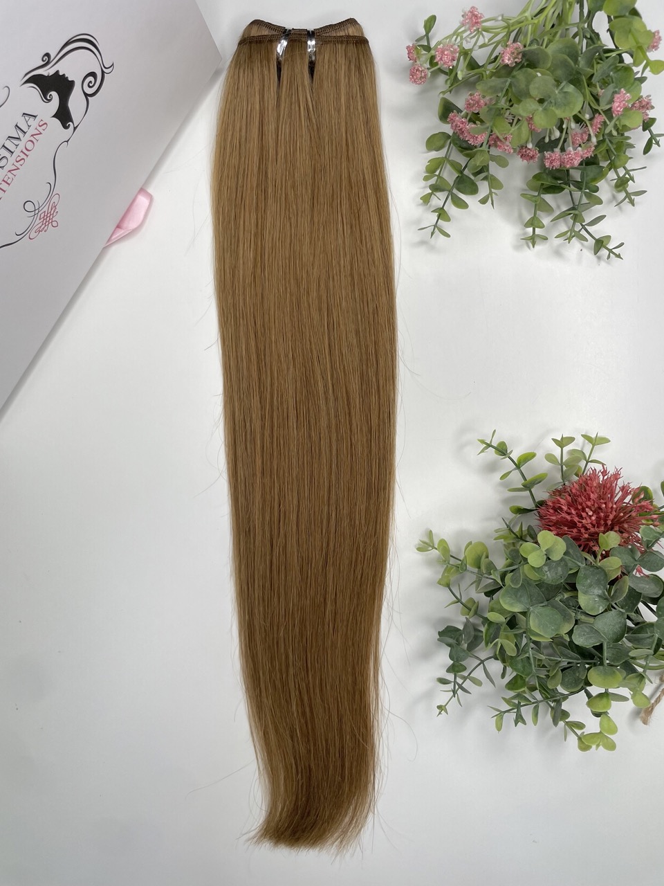 55 cm Indian Hair Extension Weft - Dark blonde #10