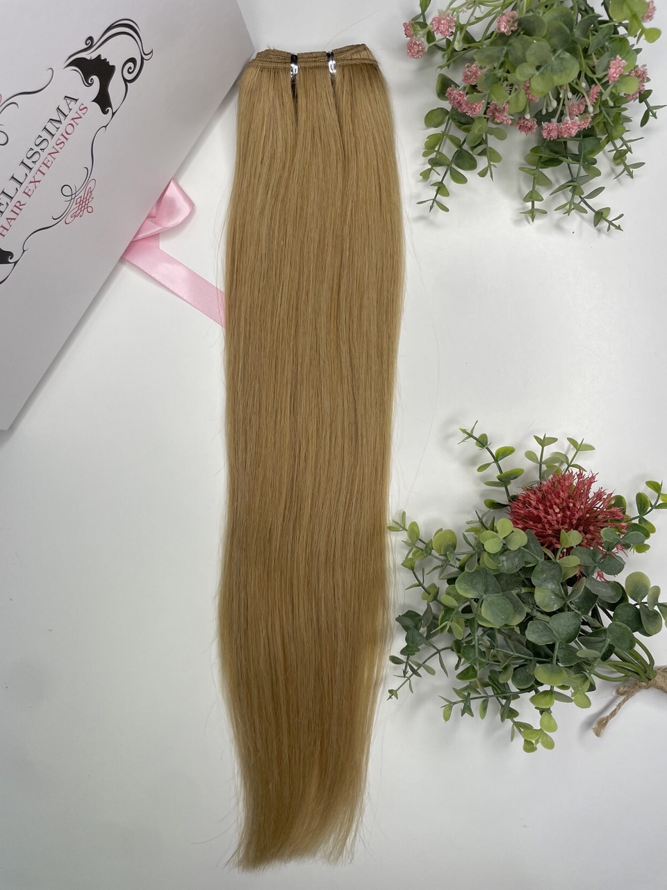 55 cm Indian Hair Extension Weft - Dark blonde 12