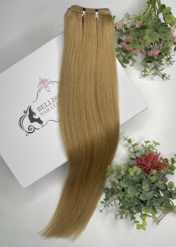 55 cm Indian Hair Extension Weft - Dark blonde 12