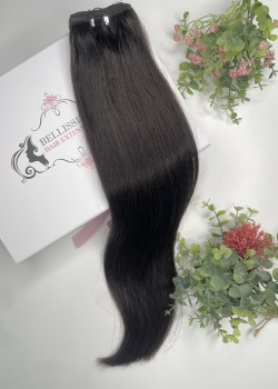 55 cm Indian Hair Extension Weft - Dark Chestnut 1A