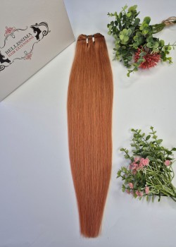 55 cm Indian hair weft – Light Copper 350