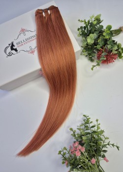 55 cm Indian hair weft – Light Copper 350