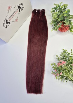 55 cm Indian Hair Extension Weft - Dark mahogany 99J
