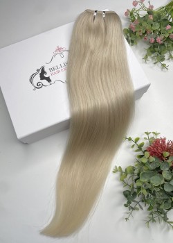 55 cm Indian Hair Extension Weft - Platinum blonde 60