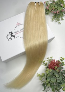 55 cm Indian Hair Extension Weft - Light blonde #613