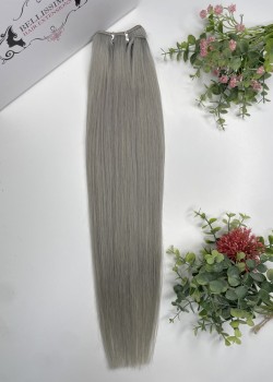 55 cm Indian Hair Extension Weft - Gray #97