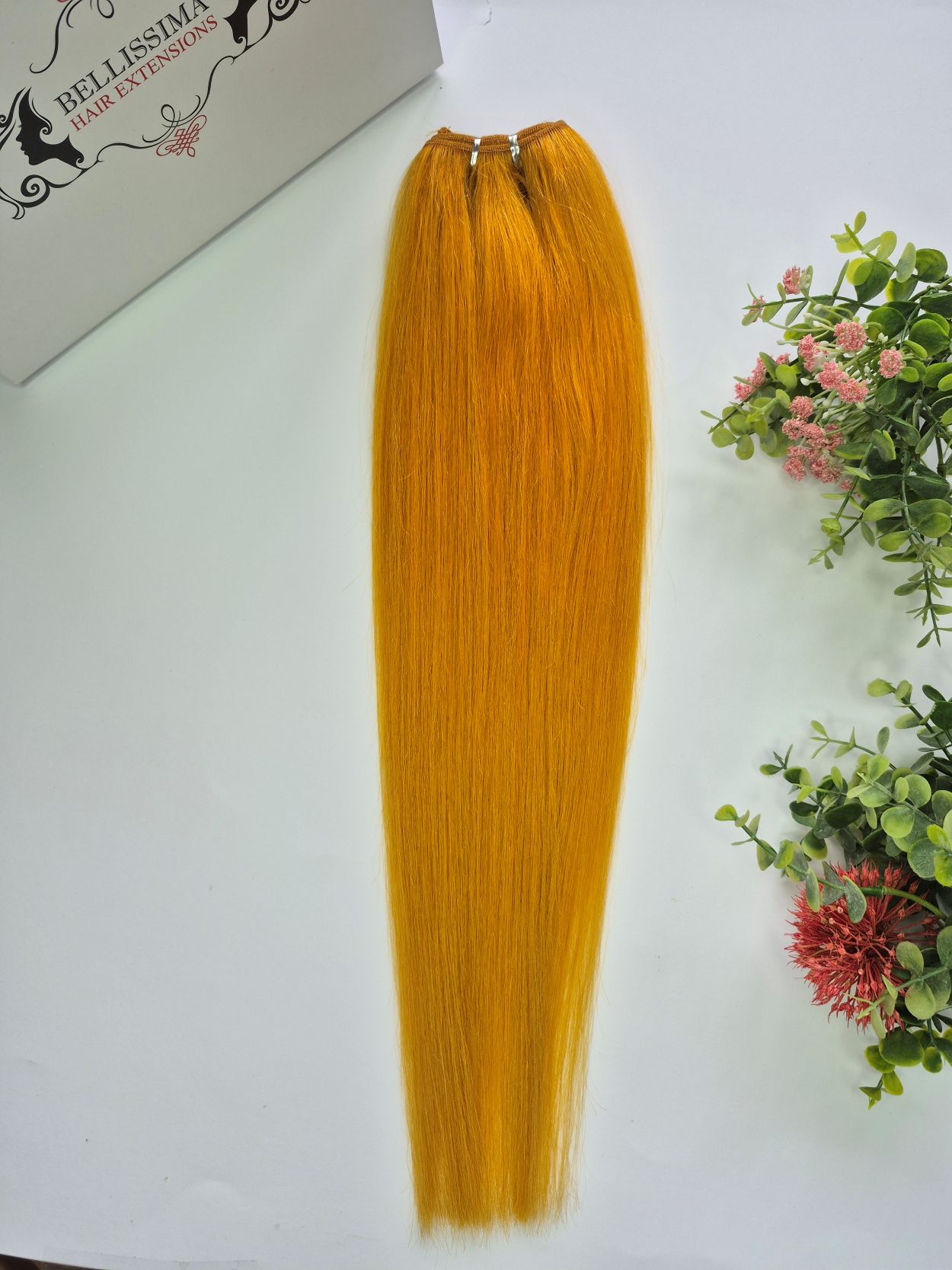 55 cm Indian hair weft – Orange