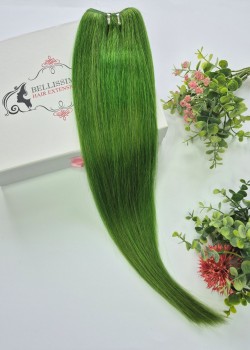 55 cm Indian hair weft – Green