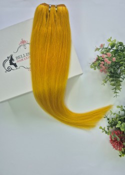 55 cm Indian hair weft – Yellow