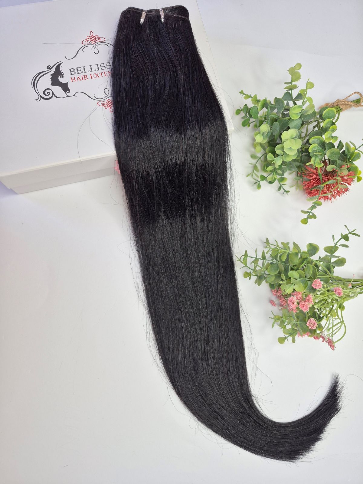 70 cm Indian hair weft – Black #1