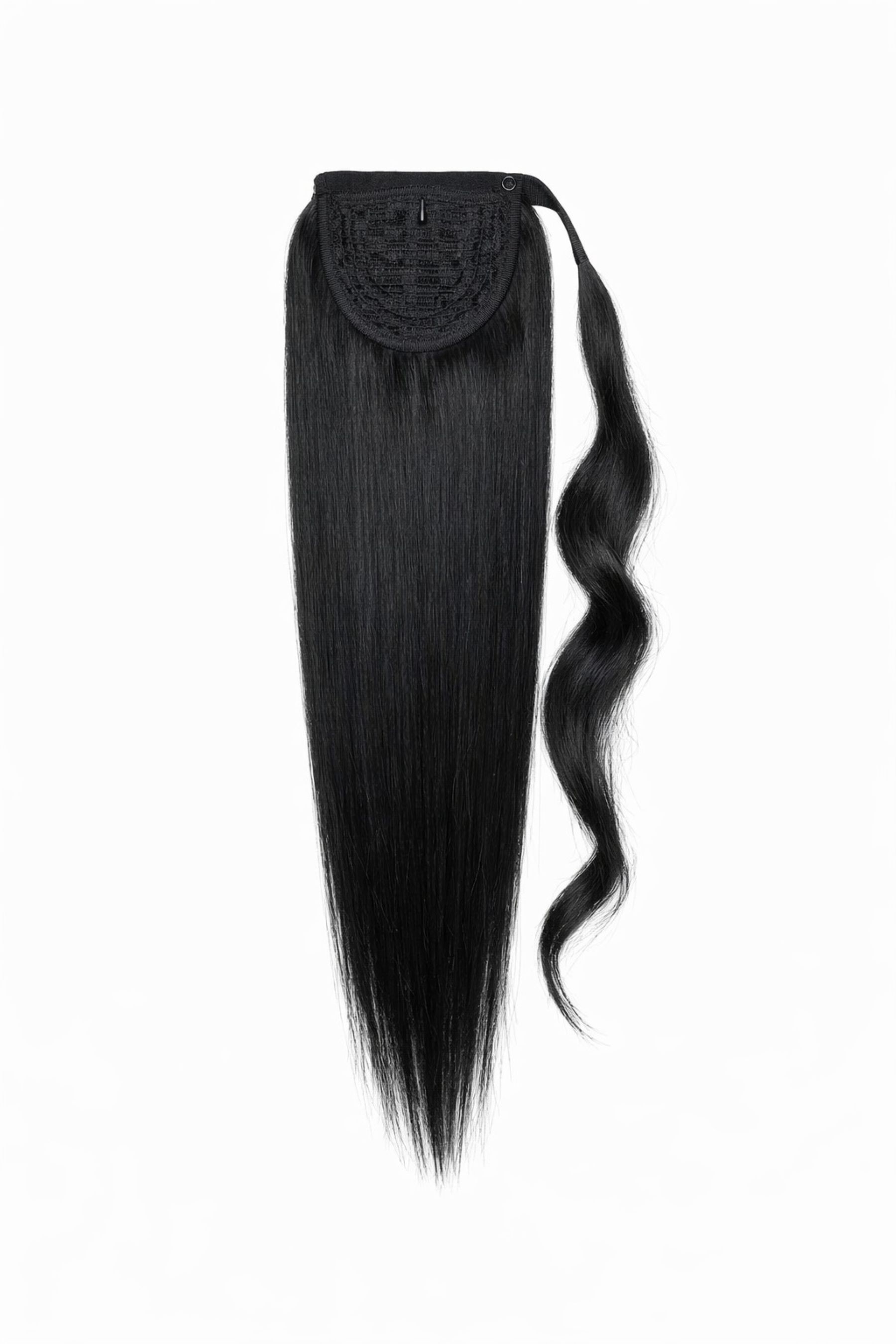 55 cm Indian hair ponytail – Black 1