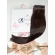20" Tailand weft hair extension - Dark brown 2A