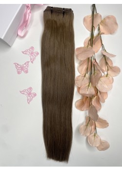 55 cm Thai weft hair extension - Ash brown 6Ash