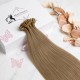 50 cm keratin hair extensions in ash brown shade 7