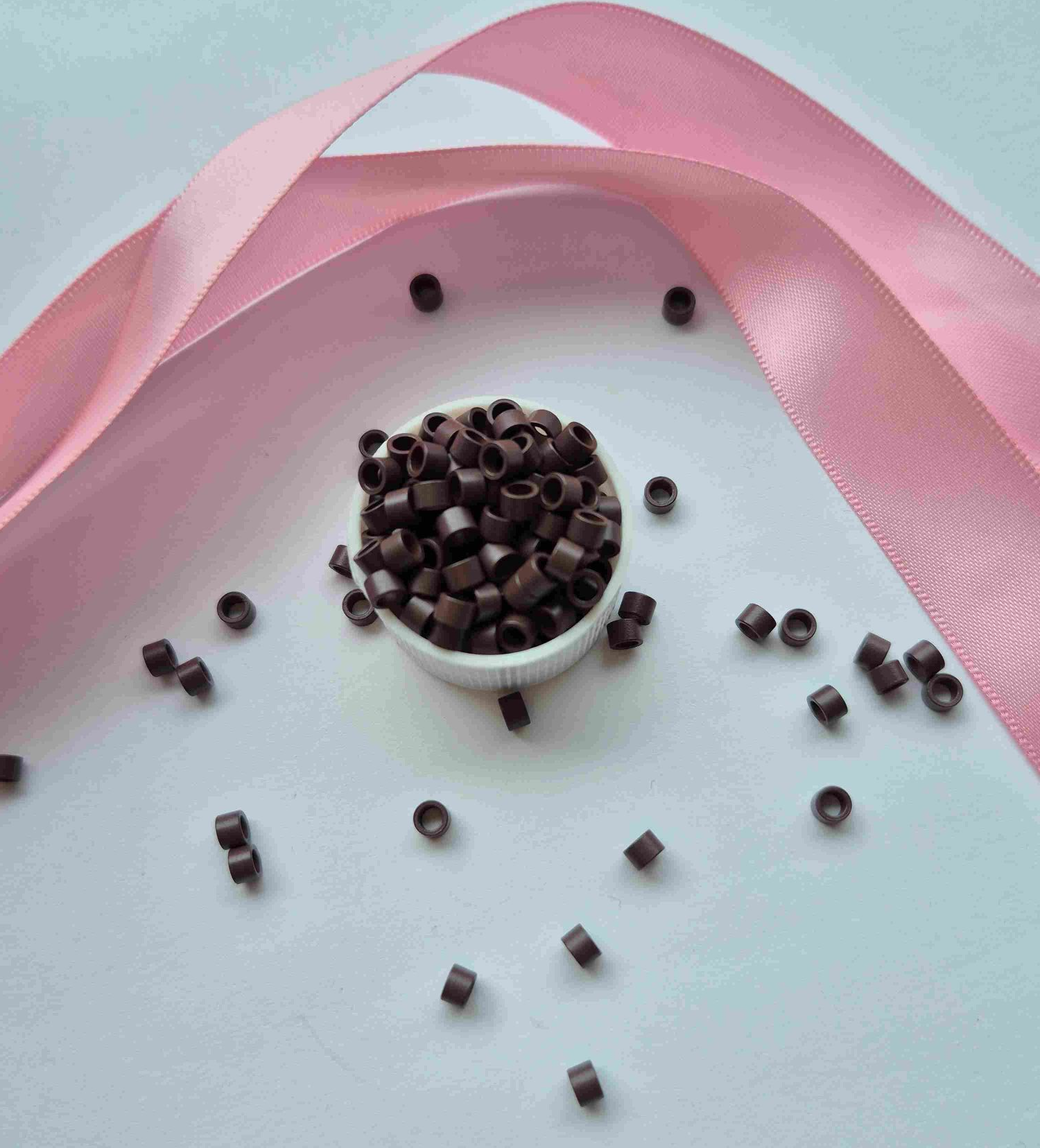 Dark Brown Micro Rings without Silicone 4.0 mm – 500 pcs